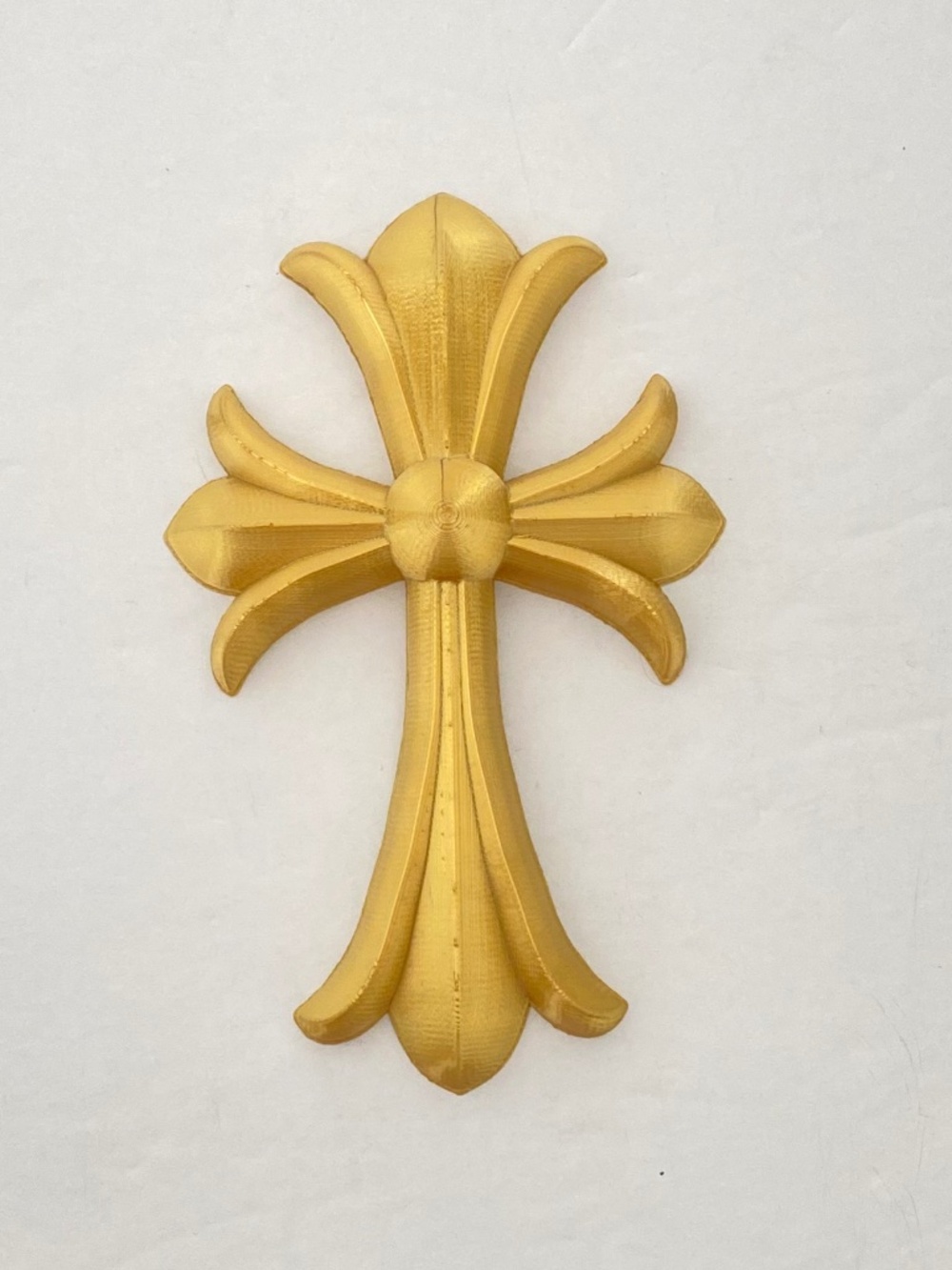 RARE Large 5” CH Gold Cross Decor